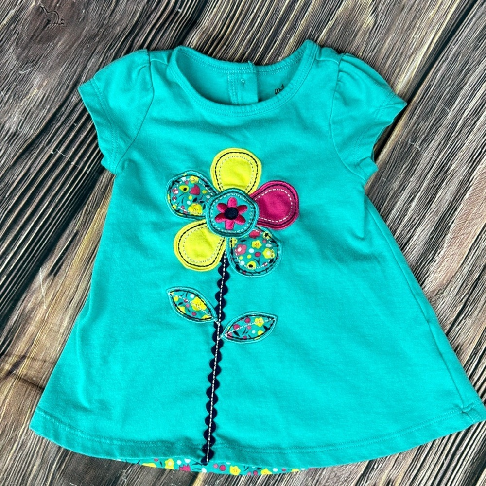 Girls Flower Top- 18 Months